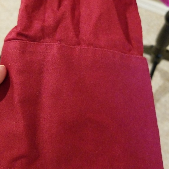 3 for $20 Merona dark red long sleeve oxford shirt - Picture 3 of 8
